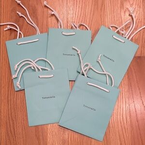 Five new Tiffany gift bags.